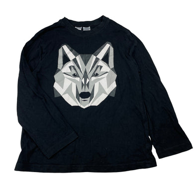 Boys Kids & Co, cotton long sleeve pyjama top, wolf, GUC, size 8,  