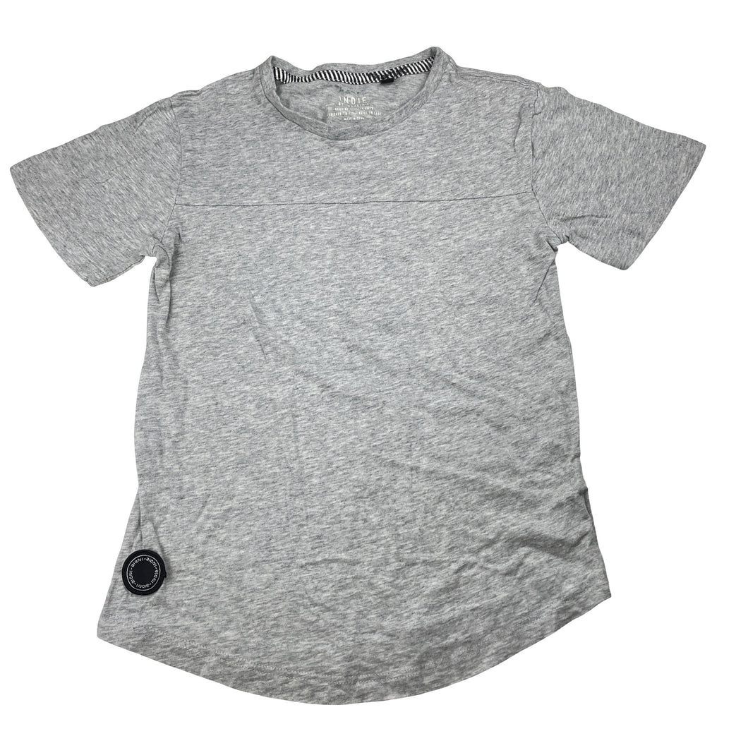 Boys Indie, grey marle cotton tee / top, GUC, size 10,  
