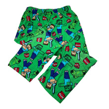 Load image into Gallery viewer, Boys Mojang, Minecraft flannel cotton pyjama pants, GUC, size 6,  