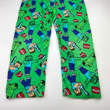 Load image into Gallery viewer, Boys Mojang, Minecraft flannel cotton pyjama pants, GUC, size 6,  