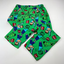 Load image into Gallery viewer, Boys Mojang, Minecraft flannel cotton pyjama pants, GUC, size 6,  