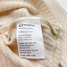 Load image into Gallery viewer, Unisex PatPat, ribbed roll neck top / skivvy, small mark front hem, FUC, size 3,  