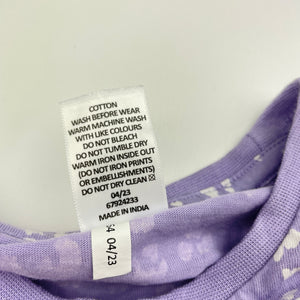 Girls Target, purple cotton long sleeve tee / top, EUC, size 4,  