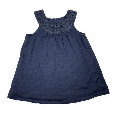 Girls Target, navy cotton top, wash fade, FUC, size 5,  