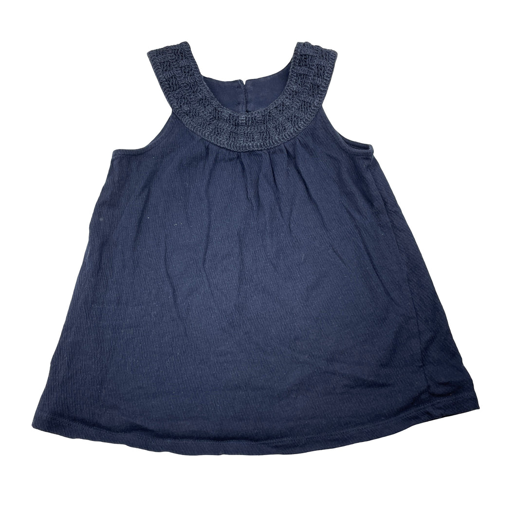 Girls Target, navy cotton top, wash fade, FUC, size 5,  