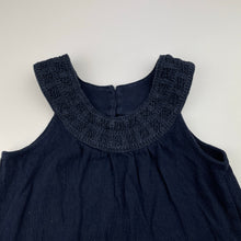 Load image into Gallery viewer, Girls Target, navy cotton top, wash fade, FUC, size 5,  