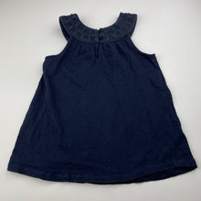 Load image into Gallery viewer, Girls Target, navy cotton top, wash fade, FUC, size 5,  