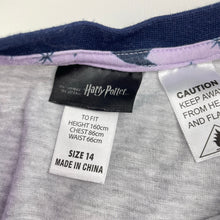 Load image into Gallery viewer, Girls Harry Potter, Hermione Hogwarts long sleeve pyjama top, FUC, size 14,  