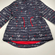 Load image into Gallery viewer, Girls George, lined spray jacket, dogs, L: 51cm, NEW, size 7-8,  