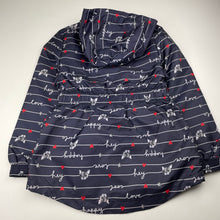 Load image into Gallery viewer, Girls George, lined spray jacket, dogs, L: 51cm, NEW, size 7-8,  