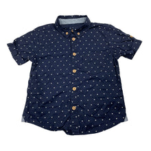 Load image into Gallery viewer, Boys Target, navy cotton short sleeve shirt, EUC, size 3,  