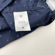Load image into Gallery viewer, Boys Target, navy cotton short sleeve shirt, EUC, size 3,  