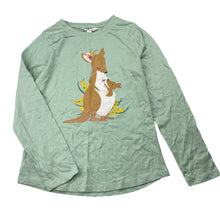 Load image into Gallery viewer, Girls Milkshake, cotton long sleeve tee / top, kangaroo, EUC, size 6,  