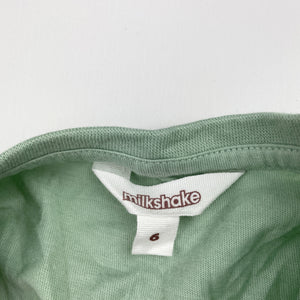 Girls Milkshake, cotton long sleeve tee / top, kangaroo, EUC, size 6,  