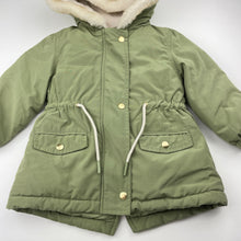 Load image into Gallery viewer, Girls Target, khaki hooded jacket / coat, EUC, size 2,  