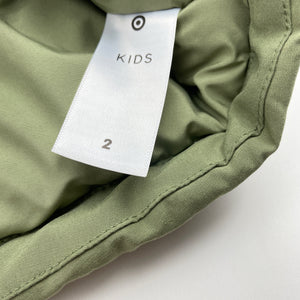 Girls Target, khaki hooded jacket / coat, EUC, size 2,  