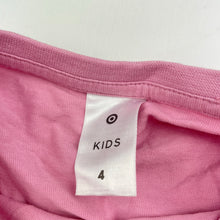 Load image into Gallery viewer, Girls Target, pink cotton long sleeve tee / top, FUC, size 4,  