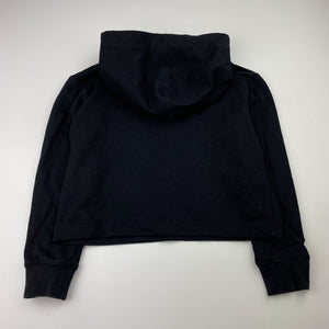 Girls CONVERSE, black cropped hooded long sleeve top, EUC, size 5,  