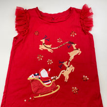 Load image into Gallery viewer, Girls Anko, cotton Christmas tee / top, GUC, size 8,  