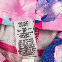 Load image into Gallery viewer, Girls Bonds, bright floral zip hoodie sweater, wash fade/pilling, FUC, size 3,  