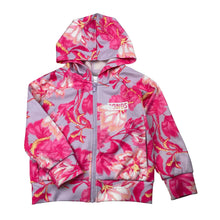 Load image into Gallery viewer, Girls Bonds, bright floral zip hoodie sweater, pilling, FUC, size 4,  