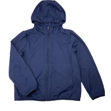 Load image into Gallery viewer, Unisex Uniqlo, navy lightweight zip up hooded top, EUC, size 5-6,  