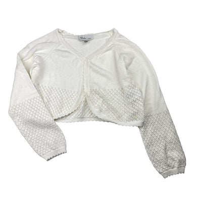 Girls Bebe by Minihaha, cropped knitted cotton cardigan, GUC, size 6,  
