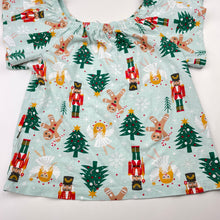Load image into Gallery viewer, Girls B&amp;L, cotton Christmas tee / top, GUC, size 7,  