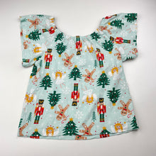 Load image into Gallery viewer, Girls B&amp;L, cotton Christmas tee / top, GUC, size 7,  