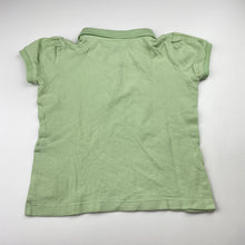 Load image into Gallery viewer, Girls Pinkabuds, green cotton polo shirt top, FUC, size 6-7,  