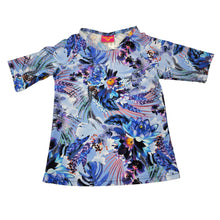 Load image into Gallery viewer, Girls CUPID GIRL, floral short sleeve rashie / swim top, EUC, size 3,  