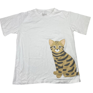 Unisex MUJI, cotton tee / top, cat, EUC, size 12,  