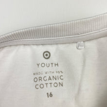Load image into Gallery viewer, Girls Target, organic cotton tee / top, daisies, GUC, size 16,  