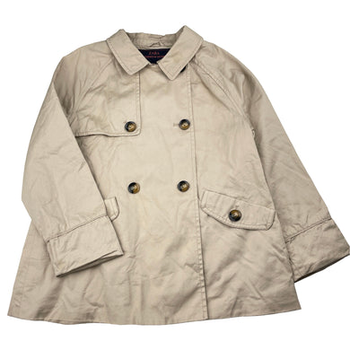 Girls Zara, lined cotton jacket / coat, L: 50cm, FUC, size 8,  