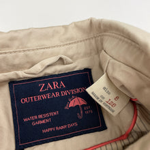 Load image into Gallery viewer, Girls Zara, lined cotton jacket / coat, L: 50cm, FUC, size 8,  