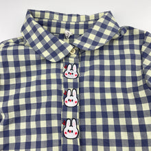 Load image into Gallery viewer, Girls Conny Style, checked lightweight long sleeve shirt, EUC, size 7-8,  
