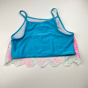 Girls Mango, cropped swim top, EUC, size 16,  