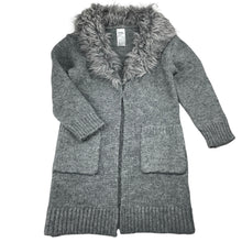 Load image into Gallery viewer, Girls Anko, soft feel knitted long cardigan, single button fasten, L: 56cm, GUC, size 3,  