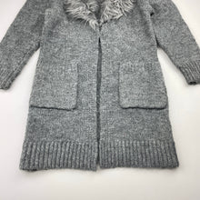Load image into Gallery viewer, Girls Anko, soft feel knitted long cardigan, single button fasten, L: 56cm, GUC, size 3,  