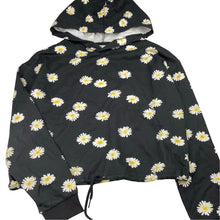 Load image into Gallery viewer, Girls H&amp;M, floral fleece lined lightweight hoodie sweater, EUC, size 13-14,  