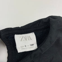 Load image into Gallery viewer, Girls Zara, black fleece lined sweater / jumper, EUC, size 8,  
