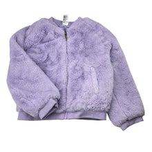 Load image into Gallery viewer, Girls Anko, purple zip up faux fur jacket / coat, EUC, size 6,  