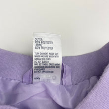 Load image into Gallery viewer, Girls Anko, purple zip up faux fur jacket / coat, EUC, size 6,  