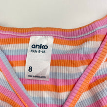 Load image into Gallery viewer, Girls Anko, stretchy ribbed tee / top, EUC, size 8,  