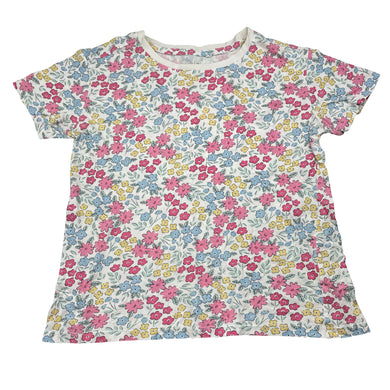 Girls Anko, floral cotton tee / top, FUC, size 8,  