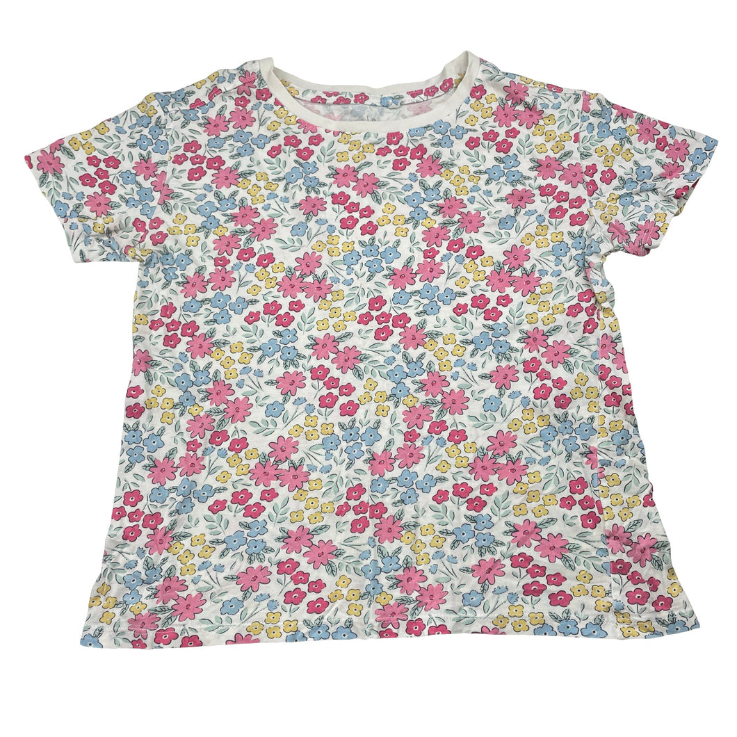 Girls Anko, floral cotton tee / top, FUC, size 8,  