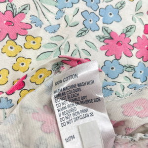 Girls Anko, floral cotton tee / top, FUC, size 8,  