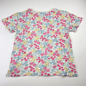 Girls Anko, floral cotton tee / top, FUC, size 8,  