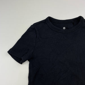 Girls Target, ribbed organic cotton blend tee / top, EUC, size 8,  