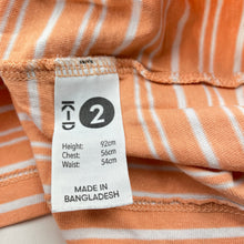 Load image into Gallery viewer, Boys KID, striped cotton singlet / tank top, FUC, size 2,  